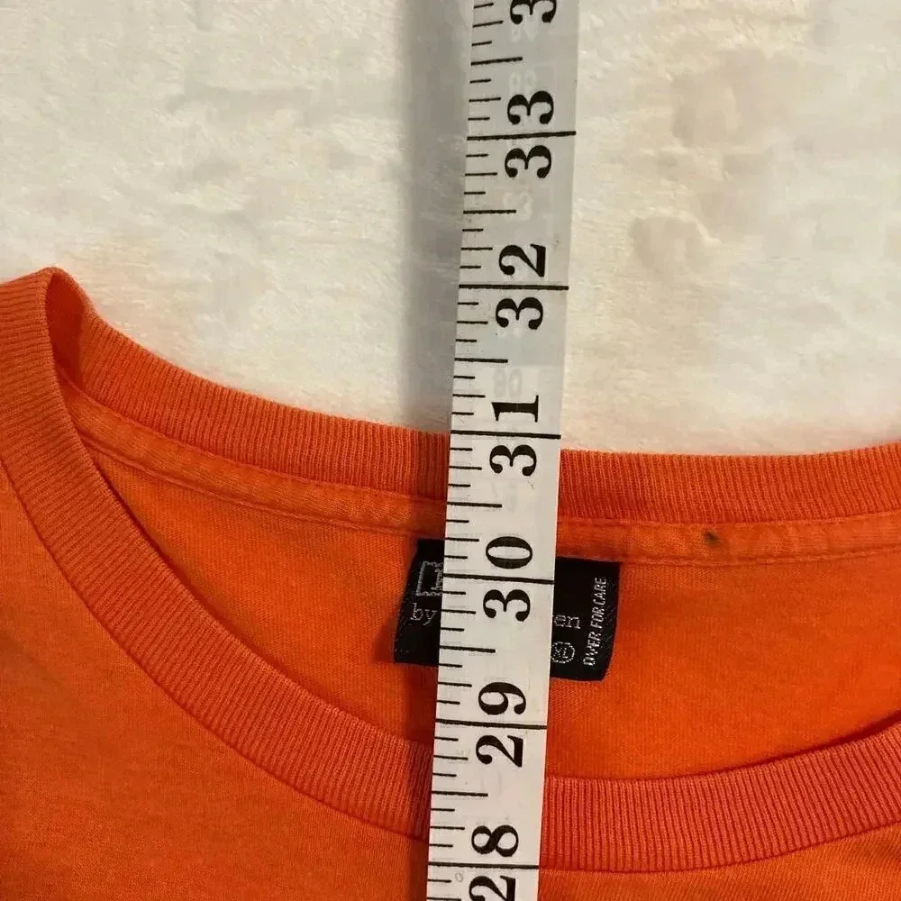Polo‎ Ralph Lauren T-Shirt Mens XL Orange Cotton Vintage Made in USA Pocket Tee